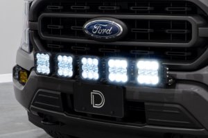 Ford F-150 LED Light Bar - Grille - Diode Dynamics - SS5 Grille CrossLink - Pro White Combo - `21-`22